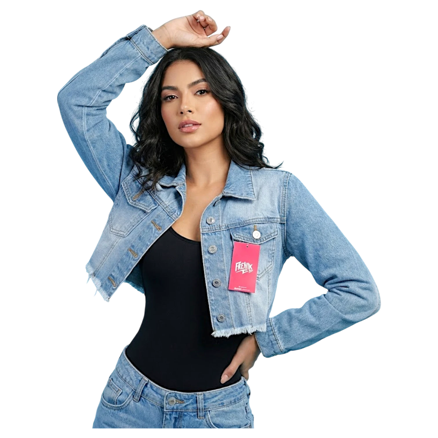 CASACA CROP RASGADO FRENETIC