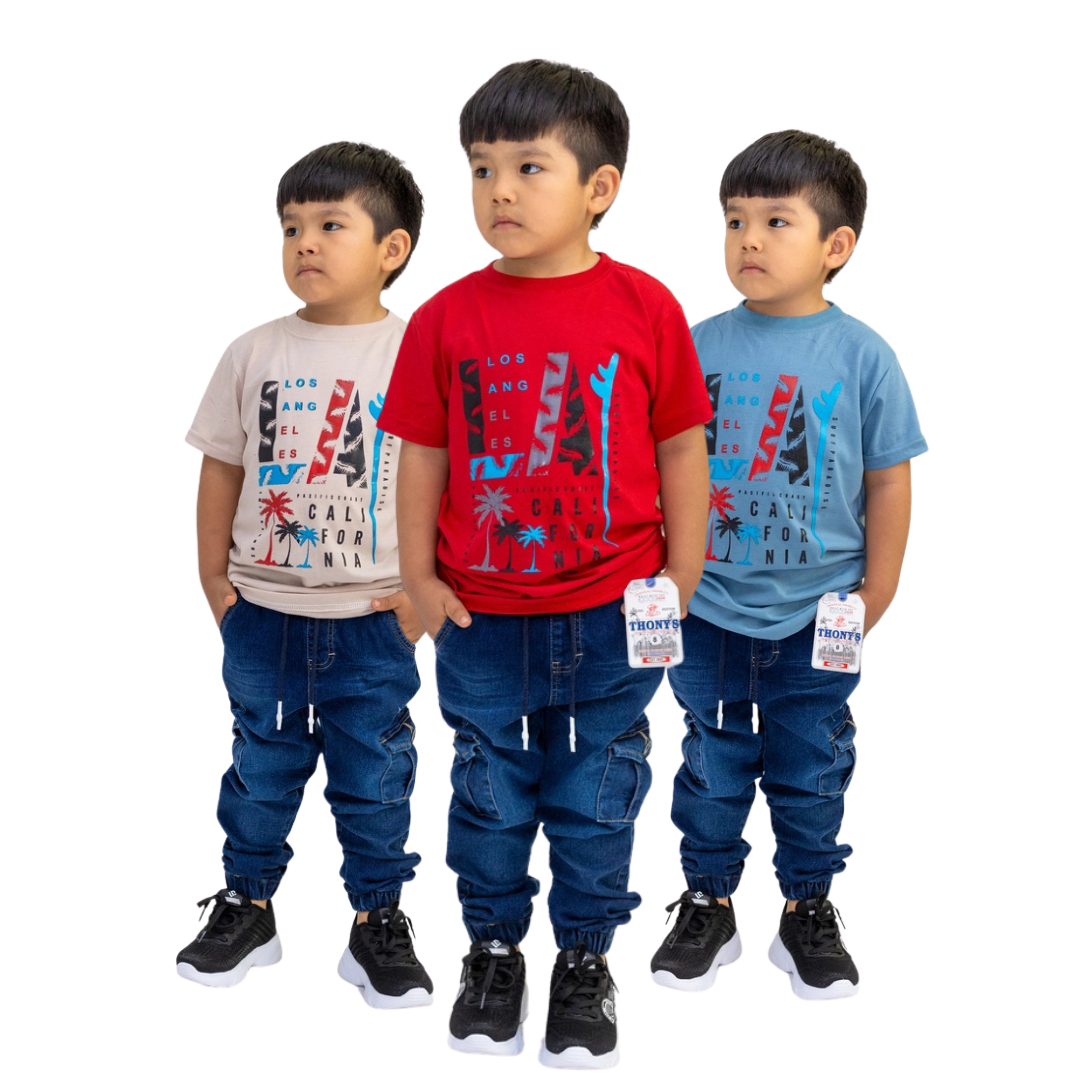 🔥PACK SORPRESA x 12 POLOS ESTAMPADO NIÑO- 1 PACK x S/ 66.00