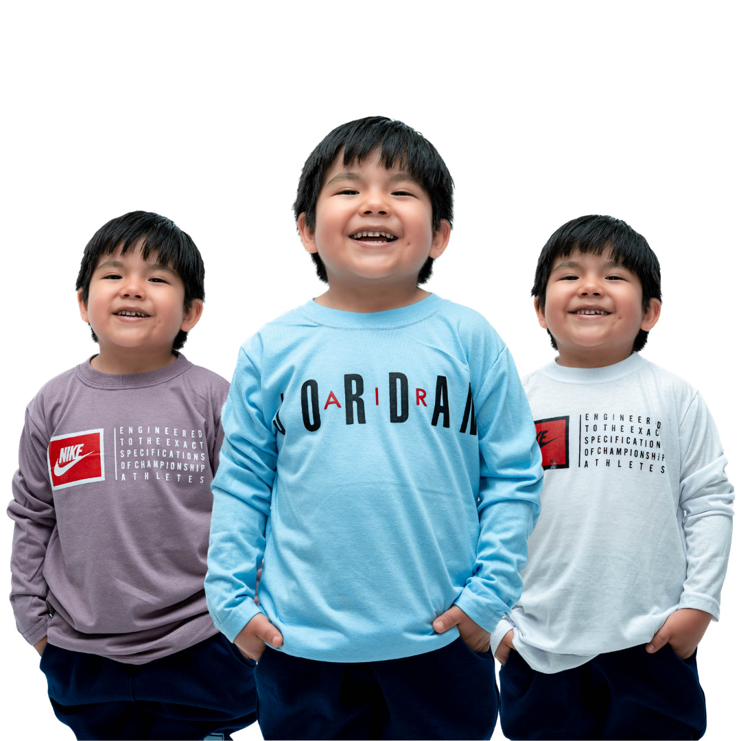 🔥PACK SORPRESA x 12 MANGA LARGA KIDS- 1 Pack x S/78.00