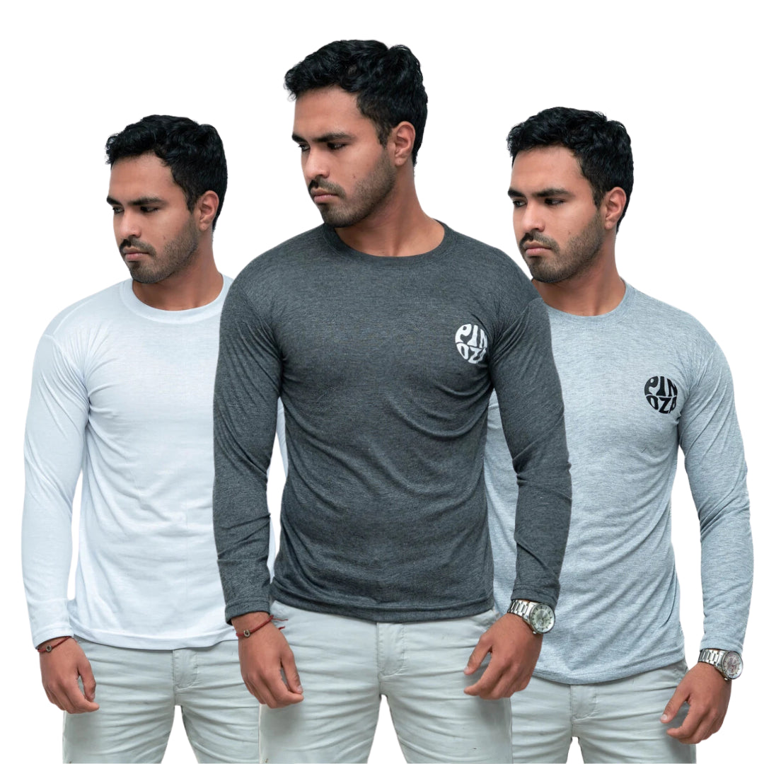 🔥PACK SORPRESA x 3 Polos MANGA LARGA PINOZA - 1 Pack x S/22.50