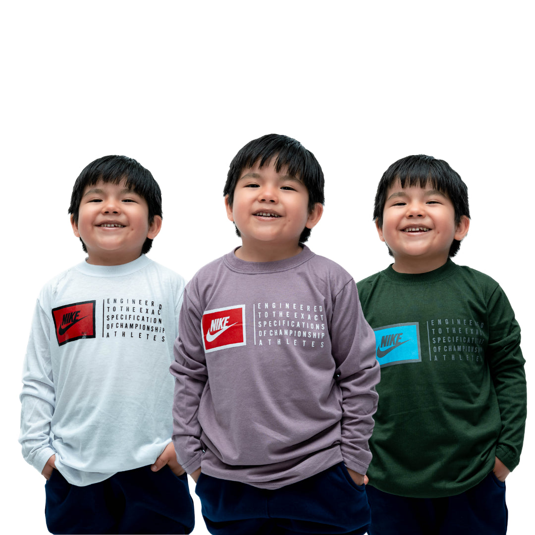 🔥PACK SORPRESA x 12 MANGA LARGA KIDS- 1 Pack x S/78.00