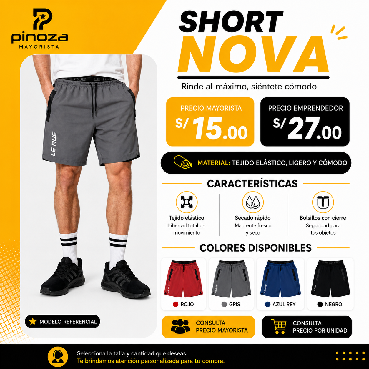 SHORT NOVA DEPORTIVO