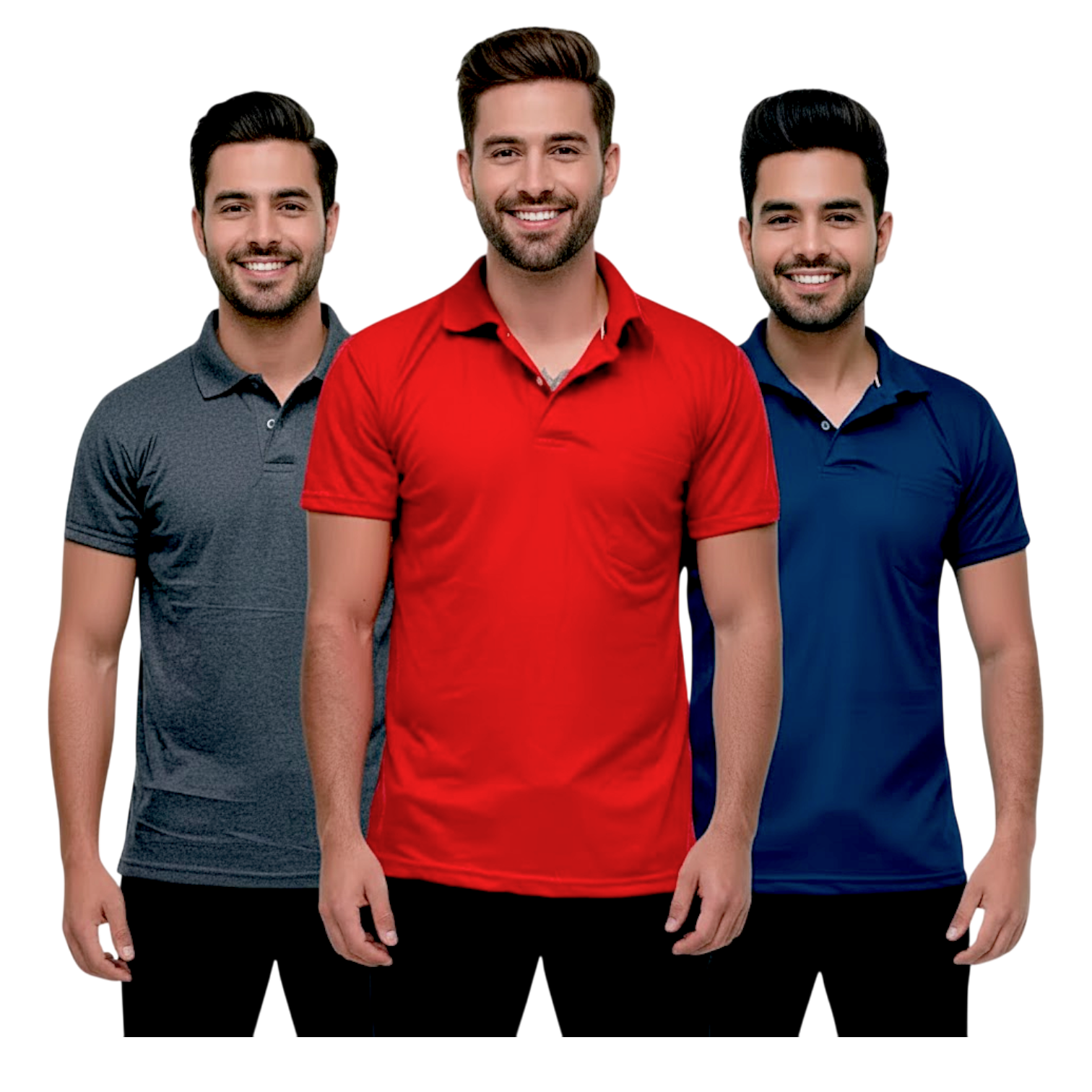 SET MISTERIOSO x 3 POLOS CAMISERO