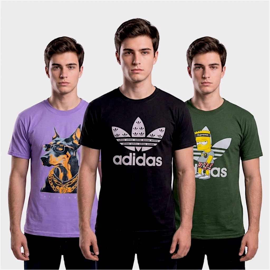 SET MISTERIOSO x 15 POLOS M/C ESTAMPADO