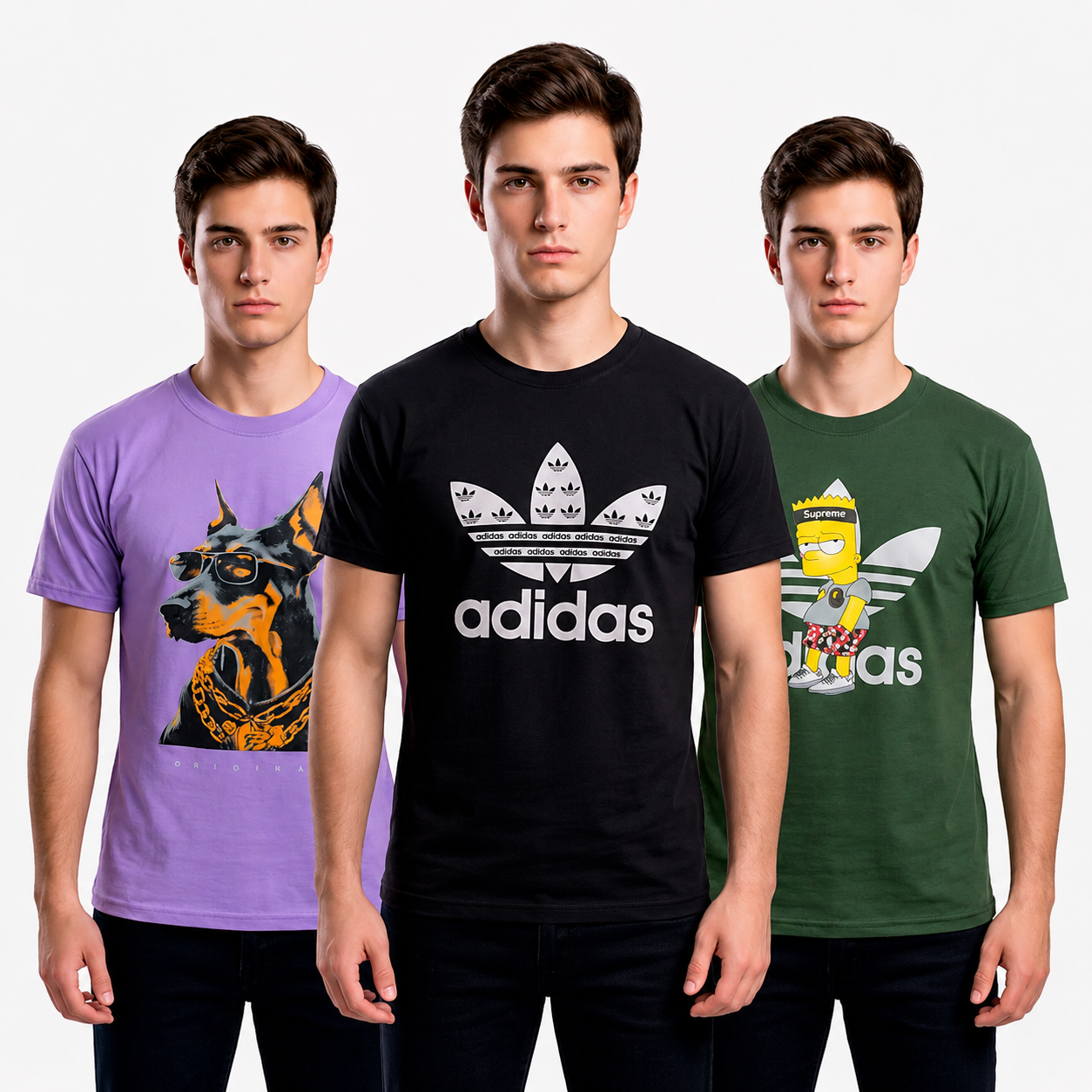 SET MISTERIOSO x 15 POLOS M/C ESTAMPADO