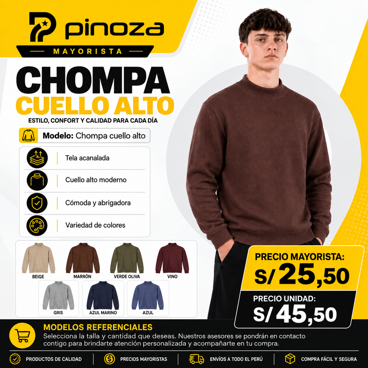 CHOMPA CUELLO ALTO