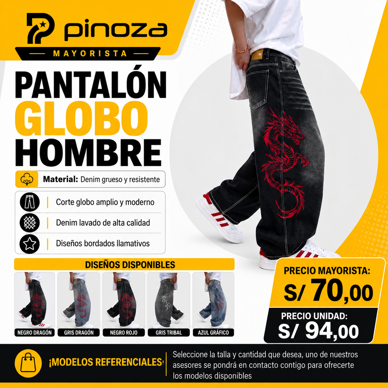 PANTALON GLOBO HOMBRE