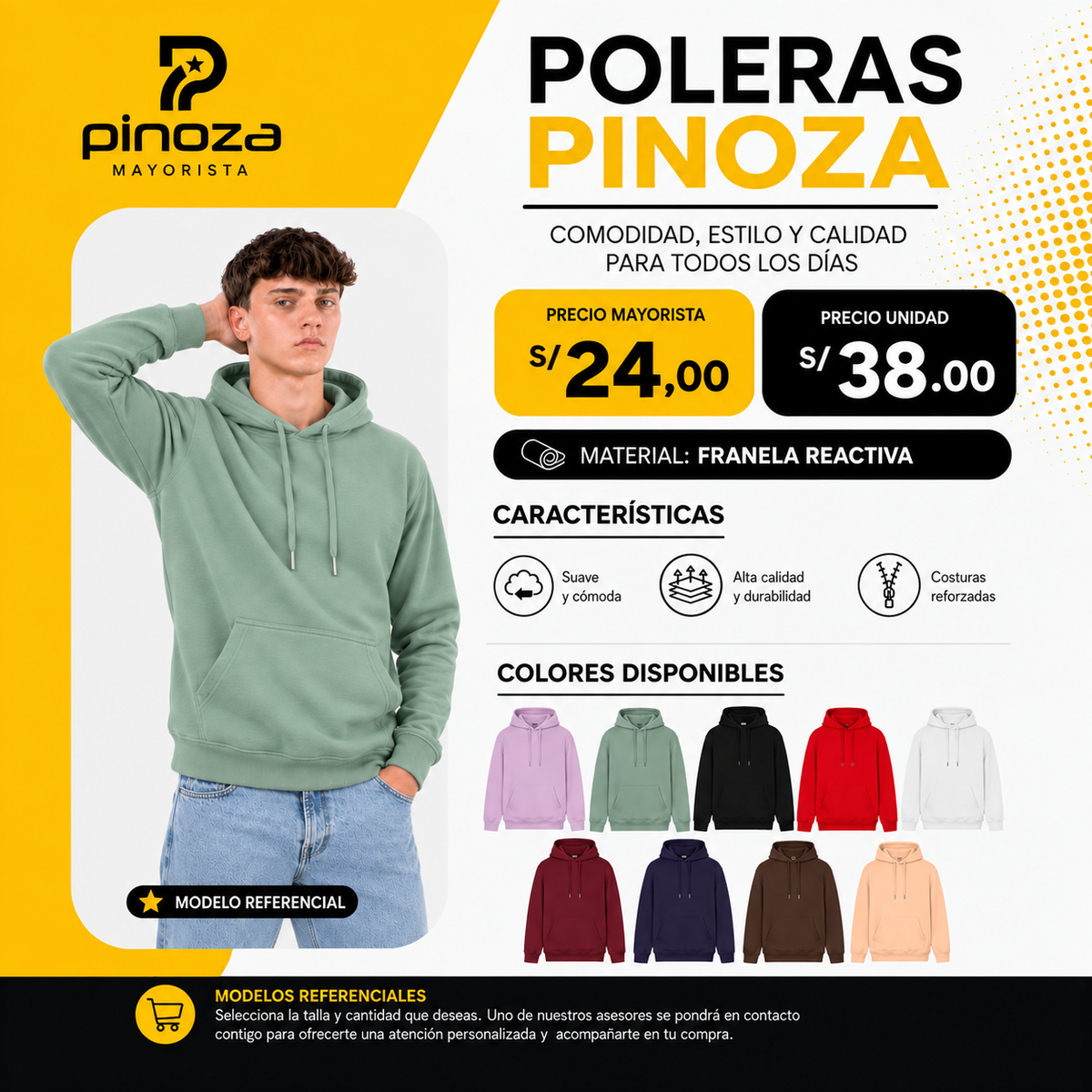 POLERA CAPUCHA PINOZA