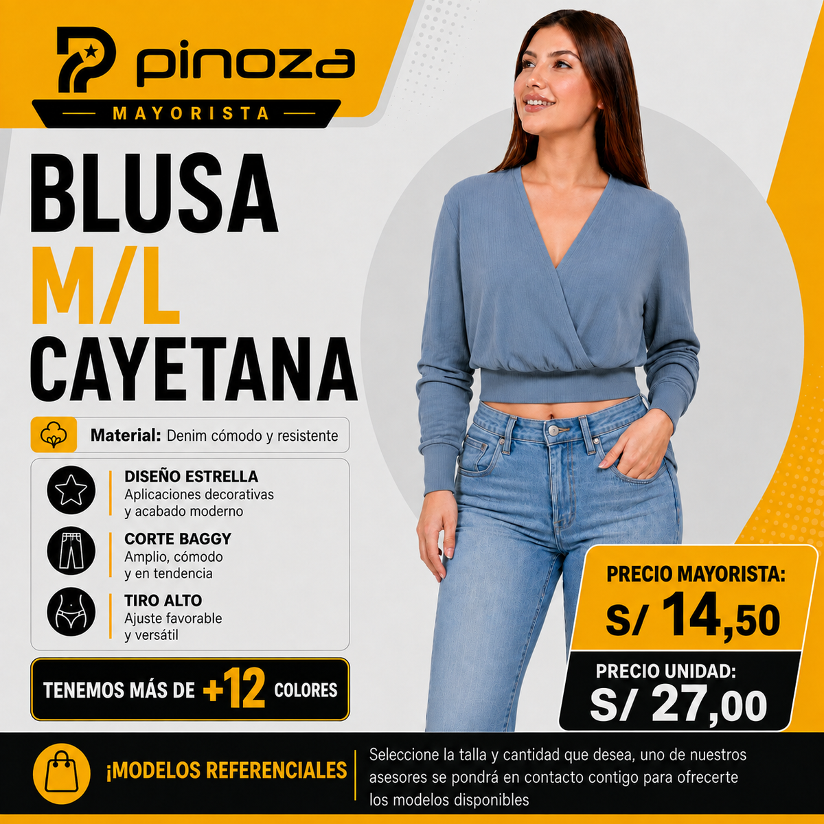 BLUSA M/L CAYETANA