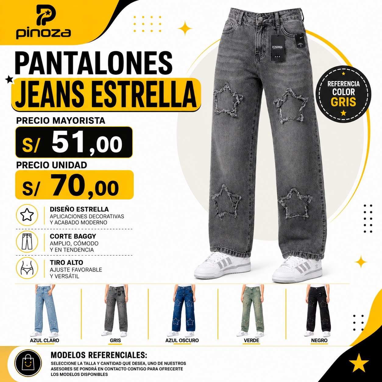 PANTALON JEAN ESTRELLA
