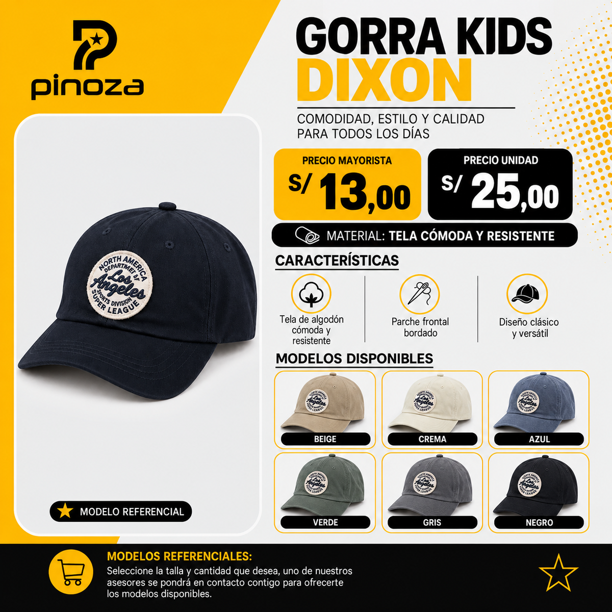 GORRA KIDS DIXON