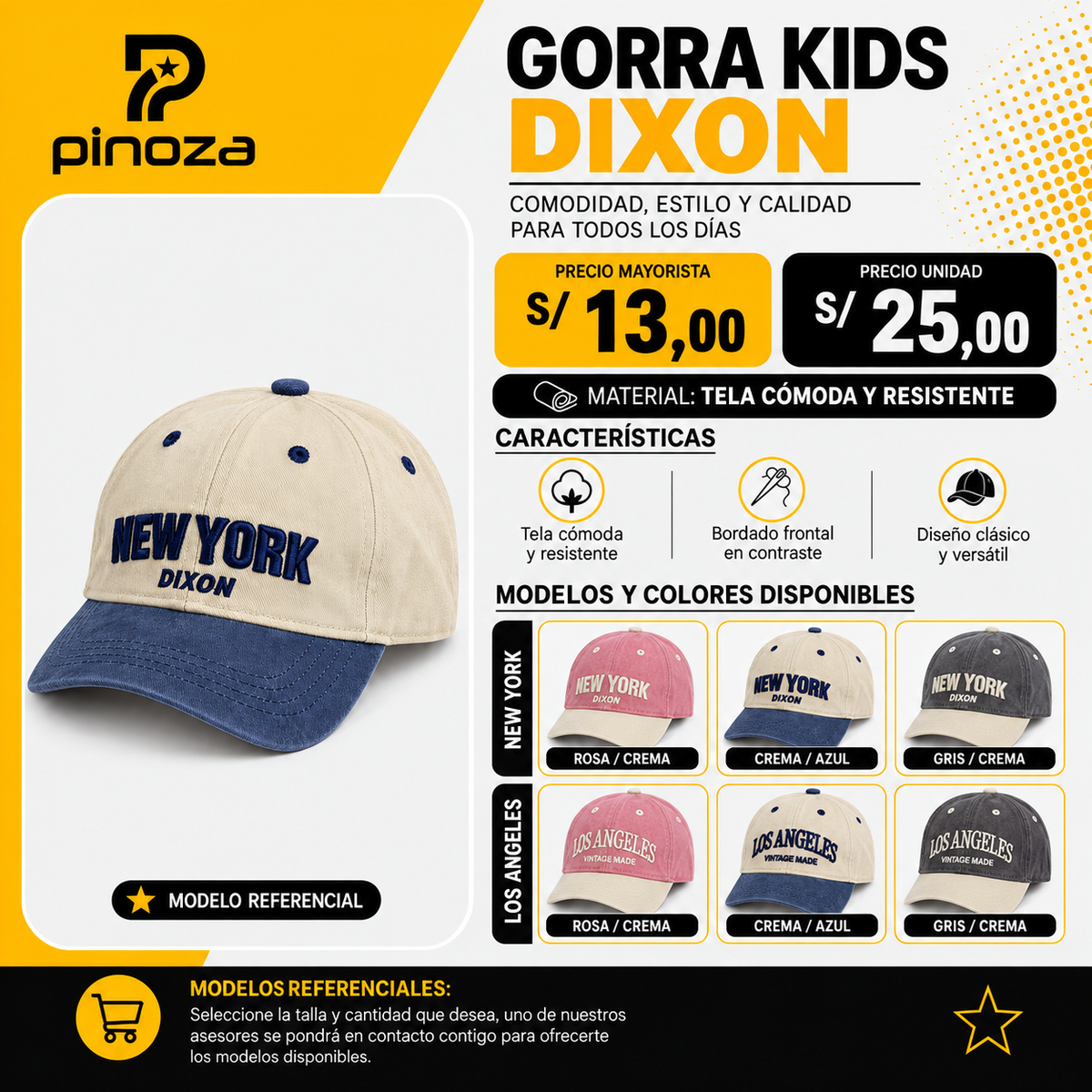 GORRA KIDS DIXON