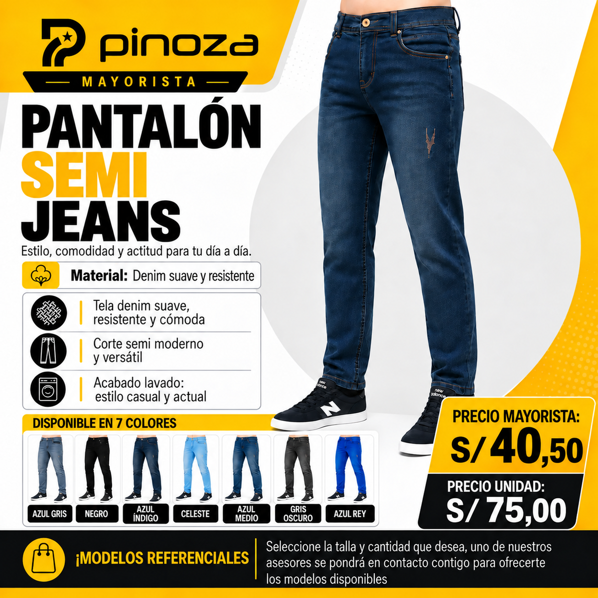 PANTALÓN JEANS SEMI
