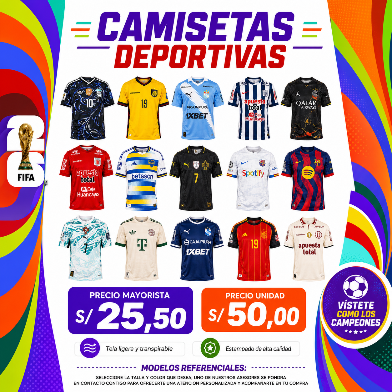 CAMISETAS DEPOTIVAS