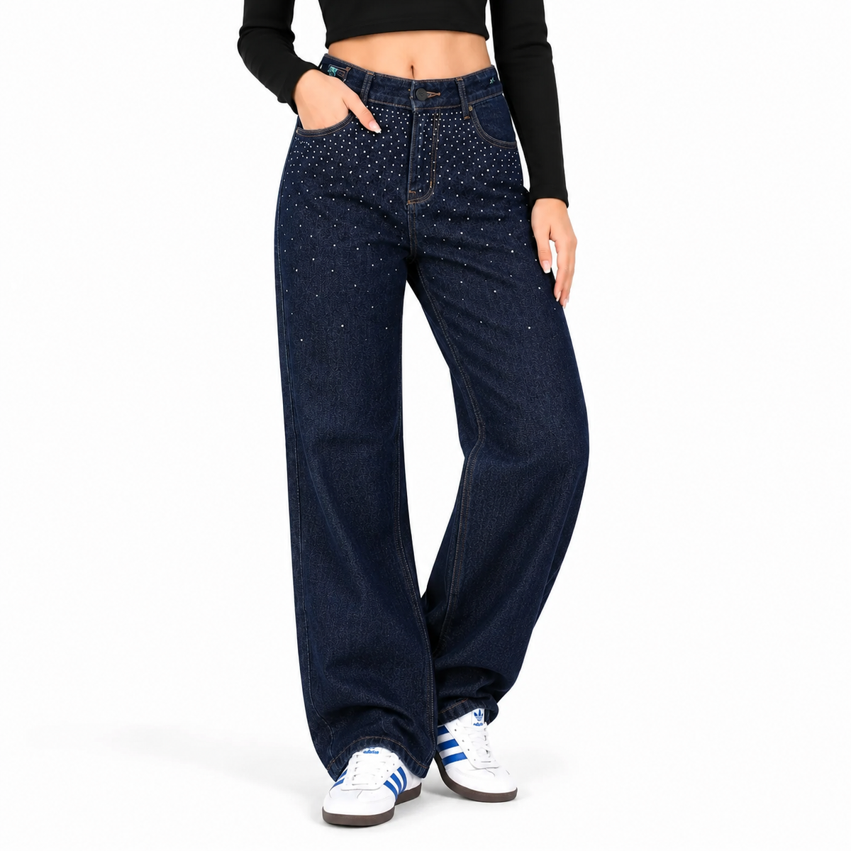 PANTALON PALAZO BRILLO
