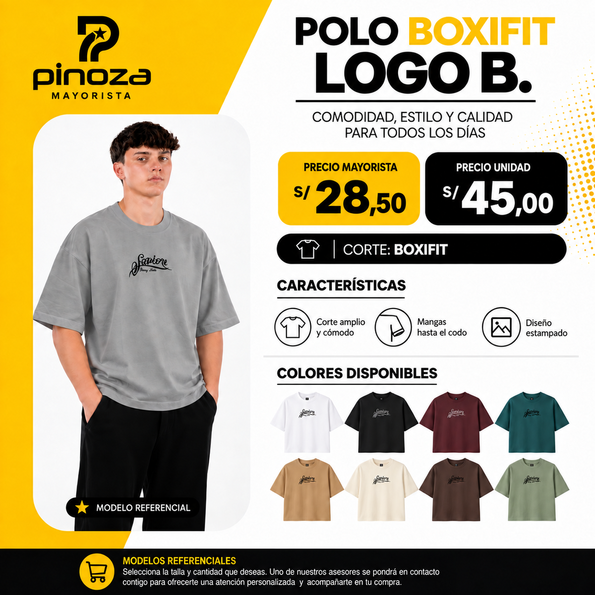 POLOS BOXIFIT LOGO STREDD