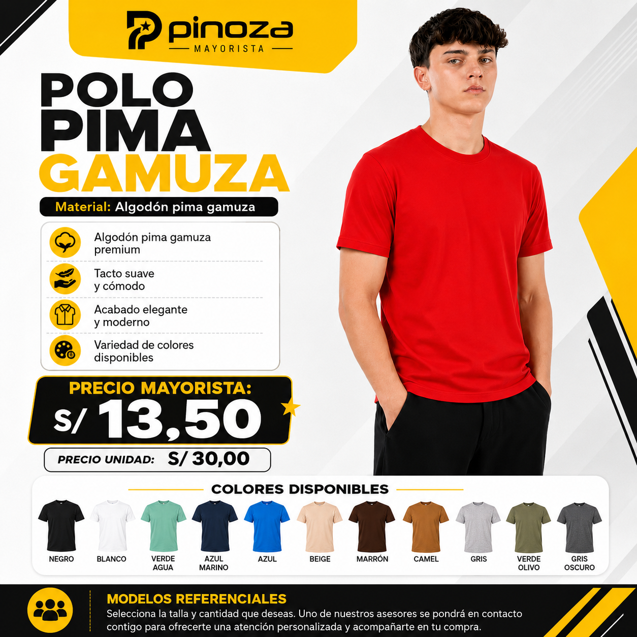 POLO PIMA GAMUZA