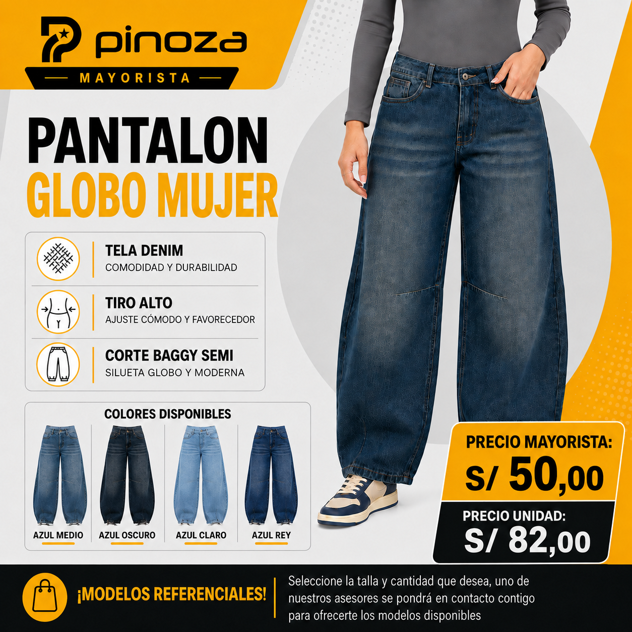 PANTALON GLOBO MUJER