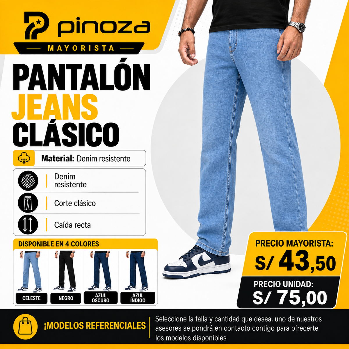 PANTALÓN JEANS CLASICO
