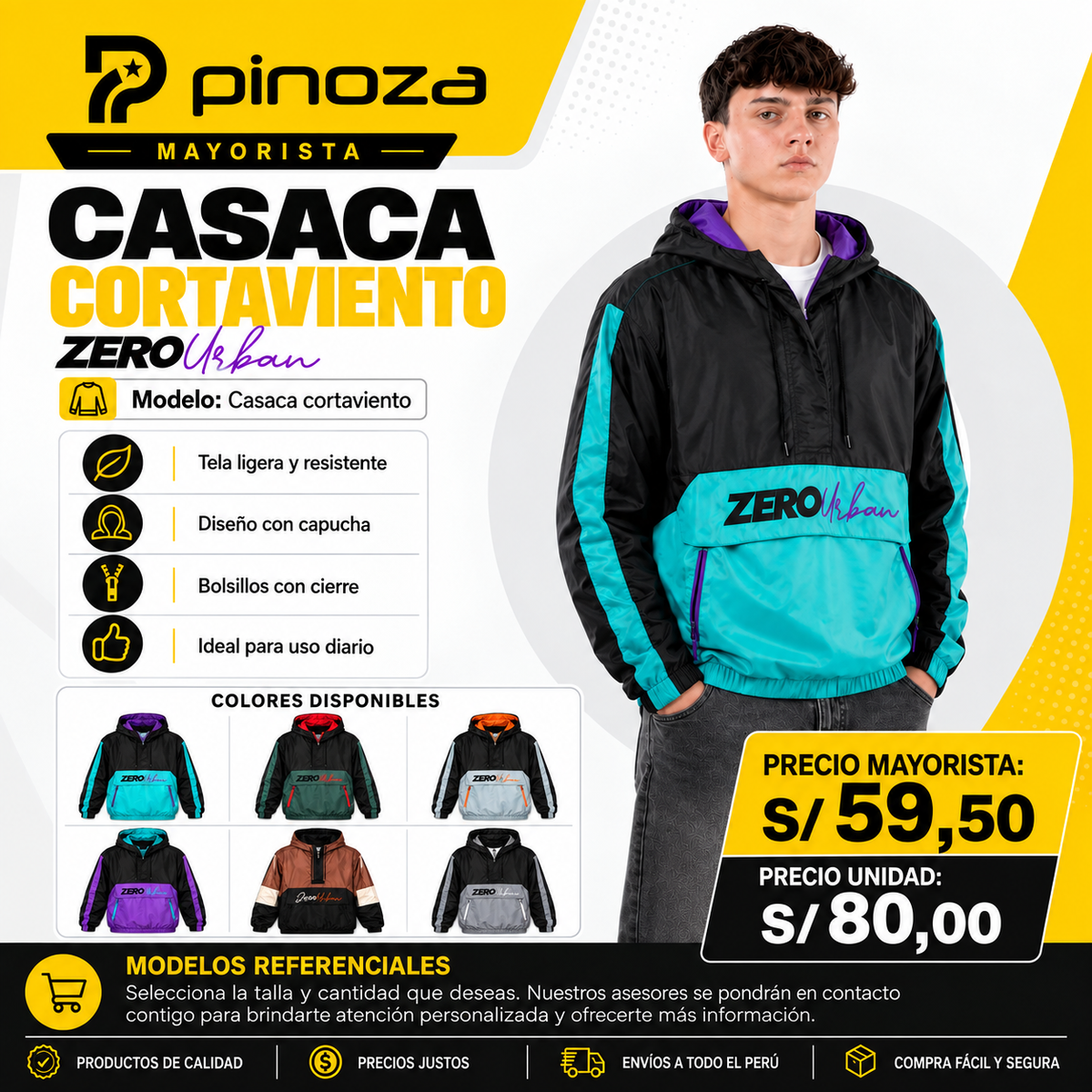 CASACA CORTA VIENTO