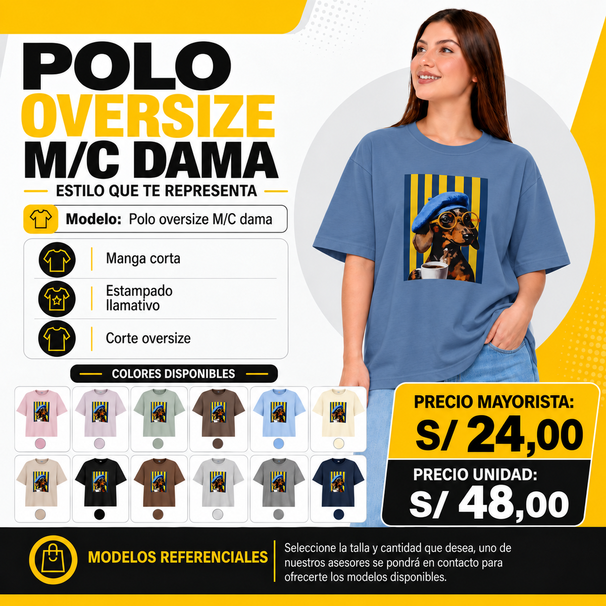 POLO OVERSIZE M/C D.
