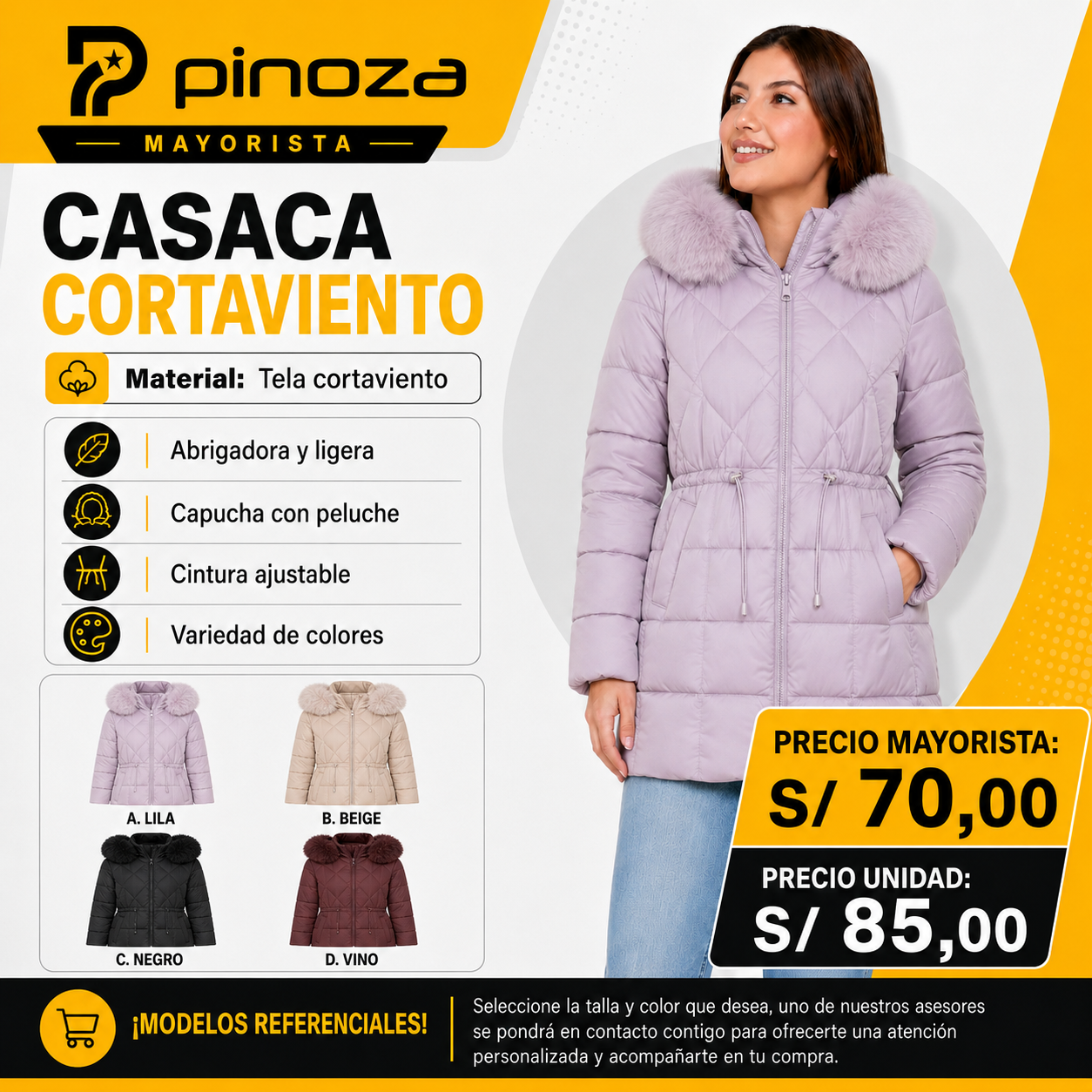 CASACA FASHION PELUCHE