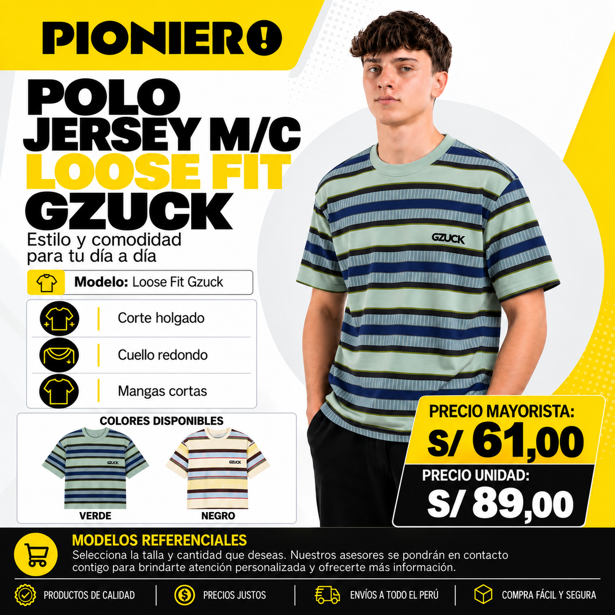 POLO JERSEY M/C GZUCK