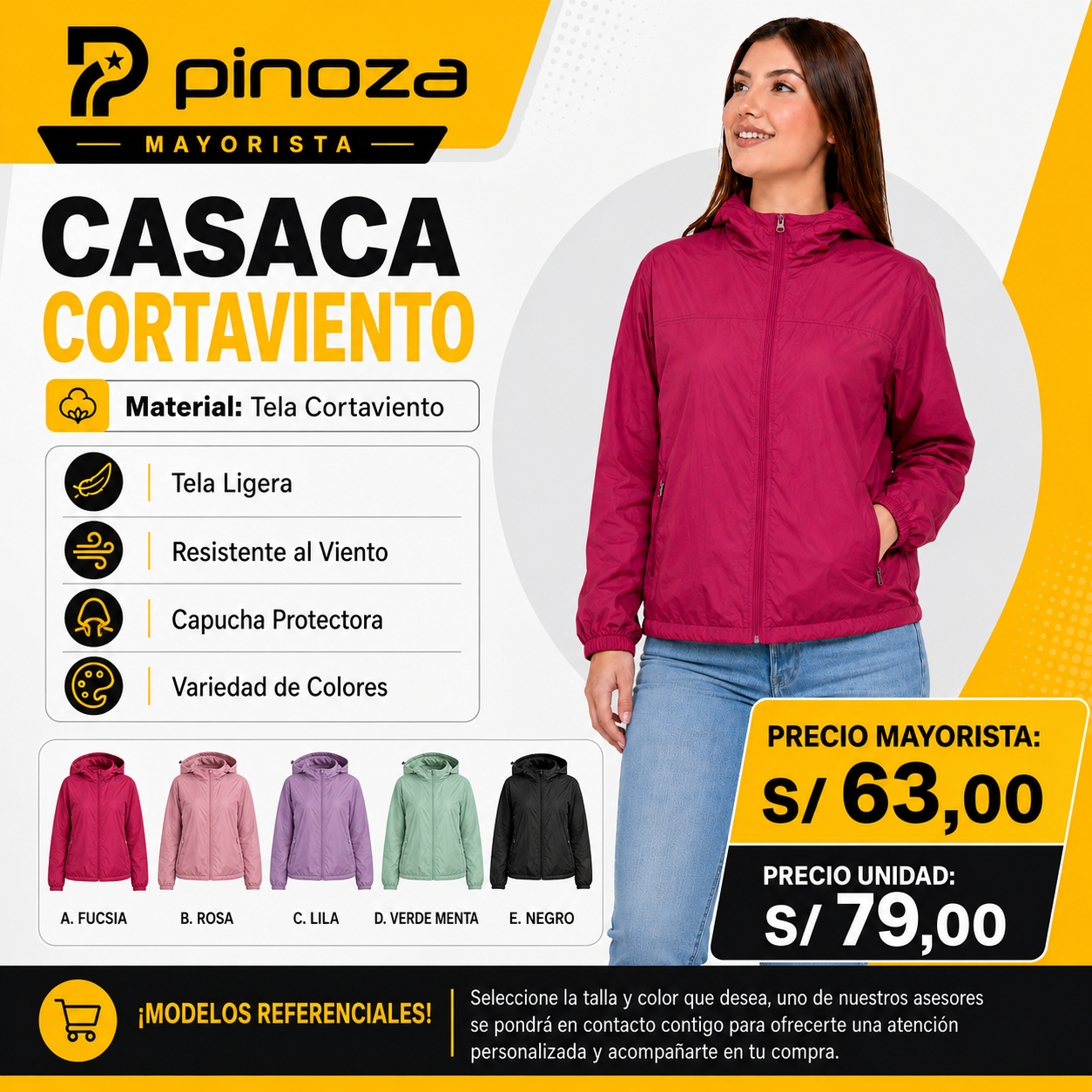 CASACA CORTAVIENTO