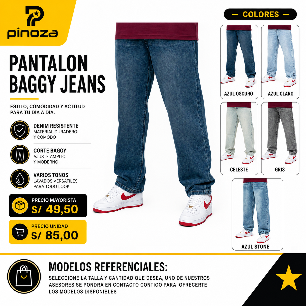 PANTALON BAGGY JEANS