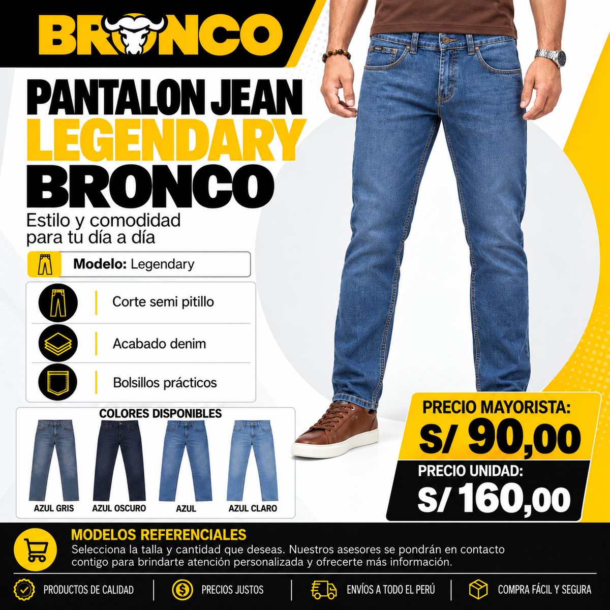 PANTALON JEAN LEGENDARY BRONCO
