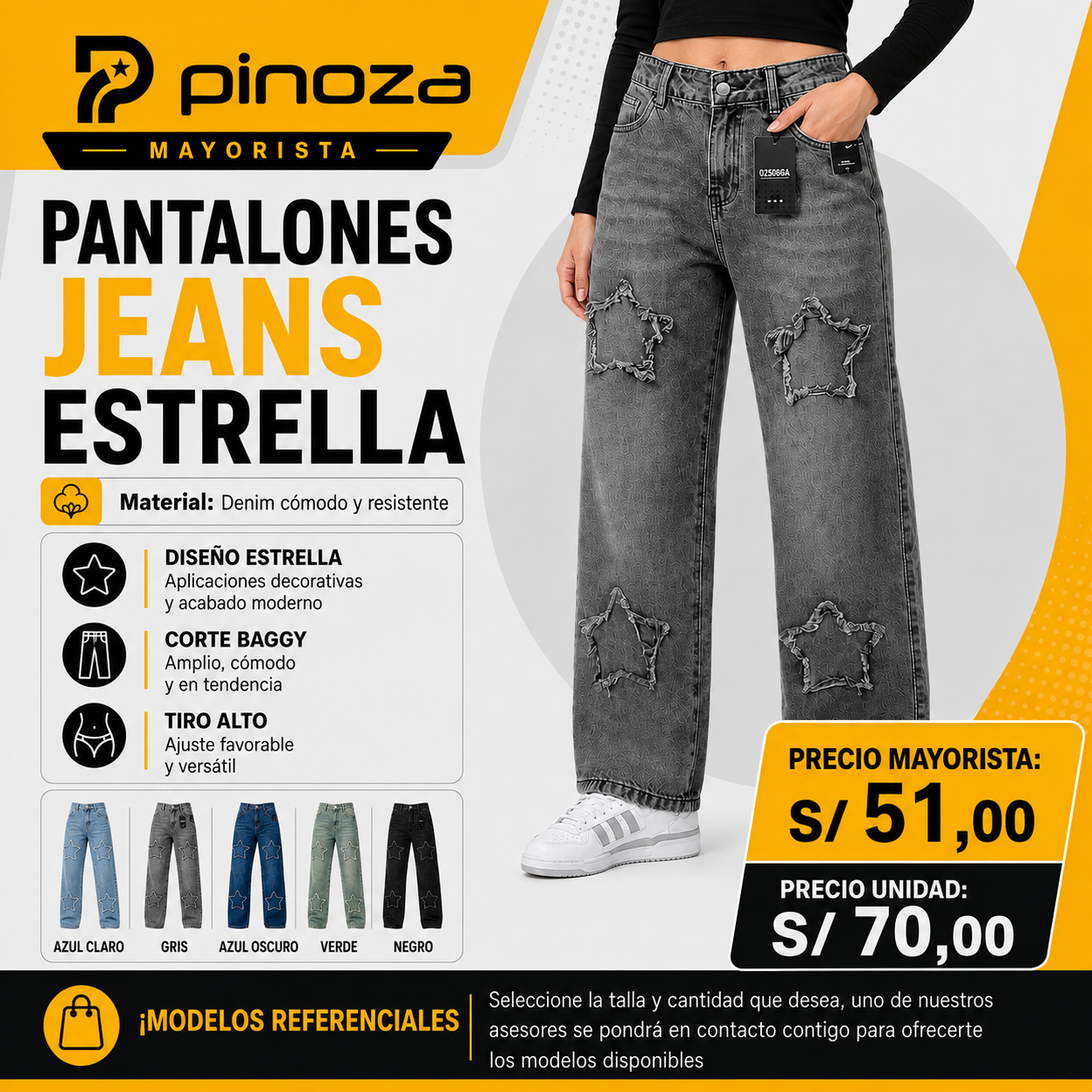 PANTALON JEAN ESTRELLA