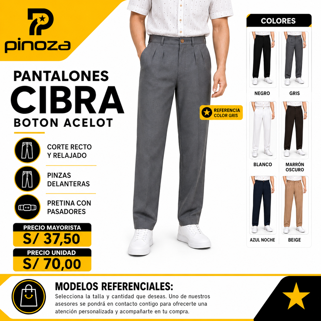 PANTALÓN CIBRA BOTON