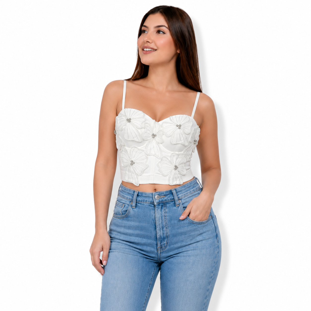 CORSET FLORA PEARL