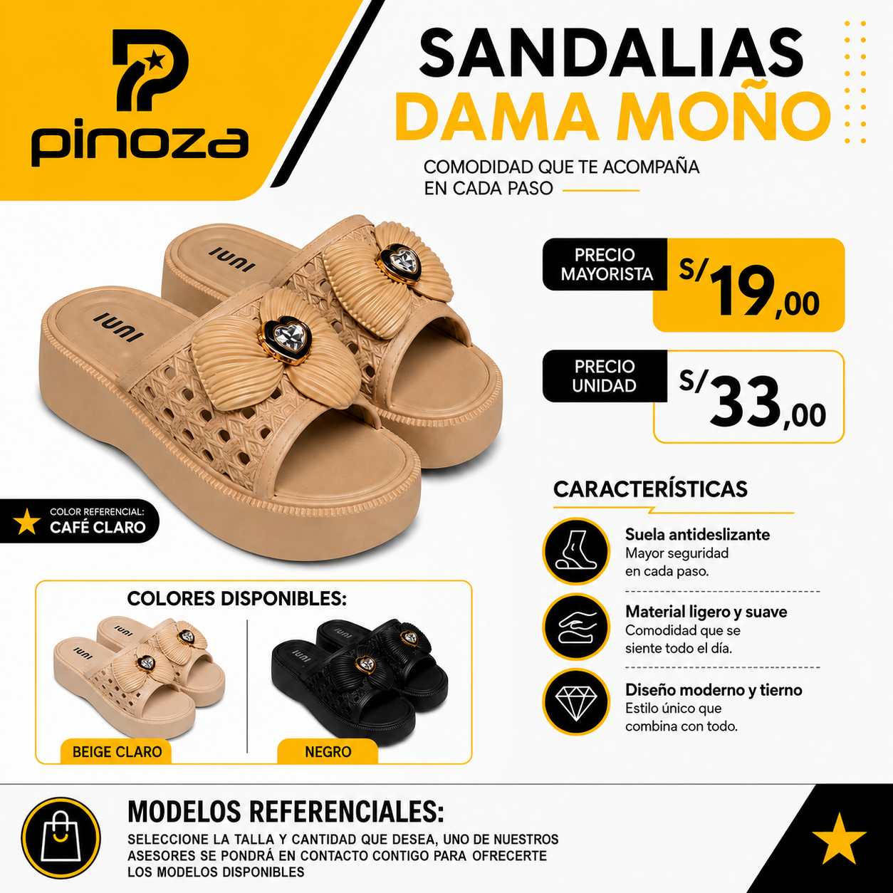 SANDALIA DAMA MOÑO