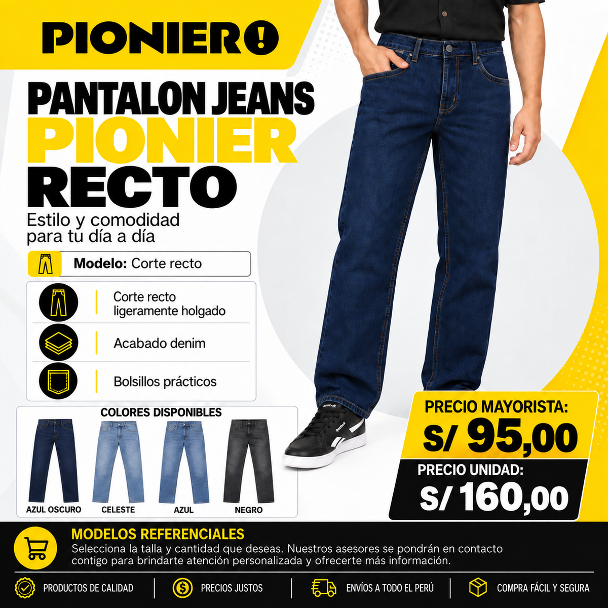 PANTALON JEANS RECTO PIONIER