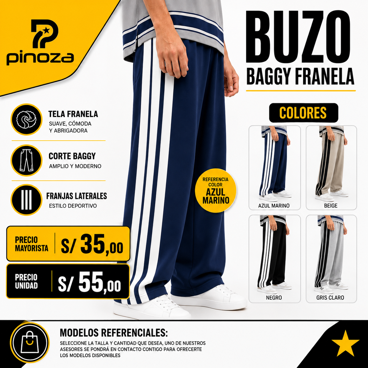 BUZO FRANELA BAGGY RAYA