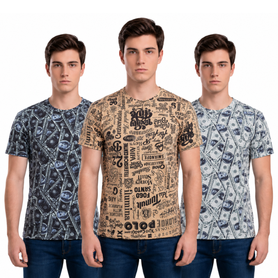 SET MISTERIOSO x 3 POLOS M/C PIEL DURAZNO
