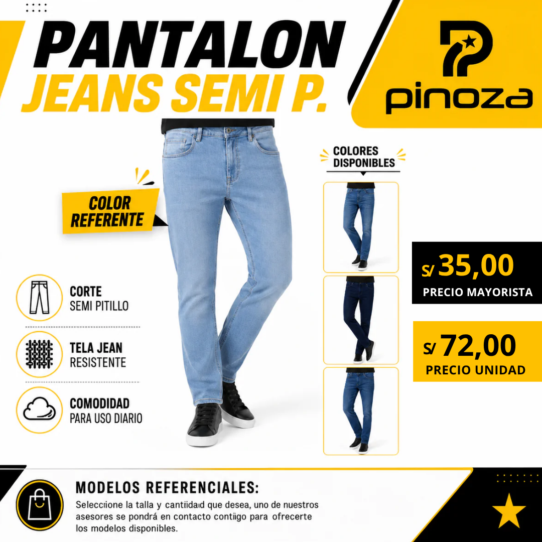 PANTALON JEAN SEMI JHORMAT