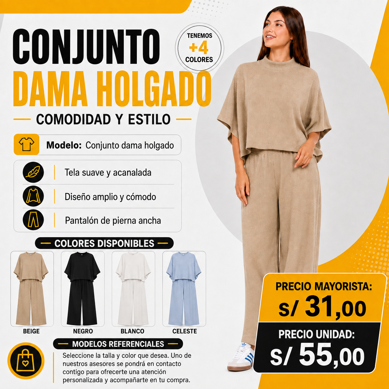 CONJUNTO DAMA HOLGADO