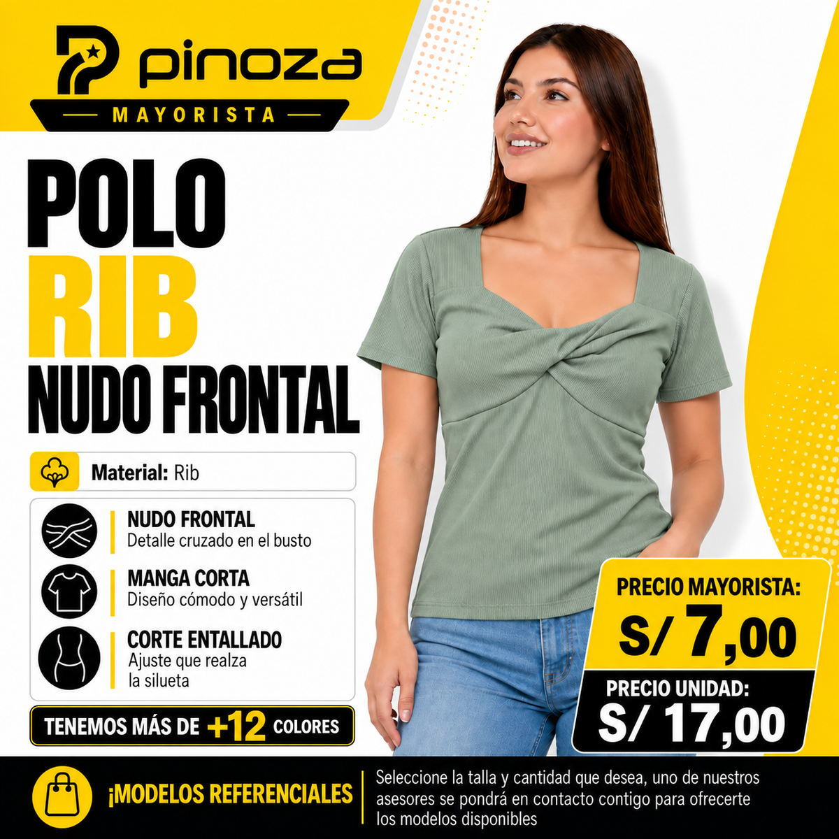 POLO RIB NUDO FRONTAL