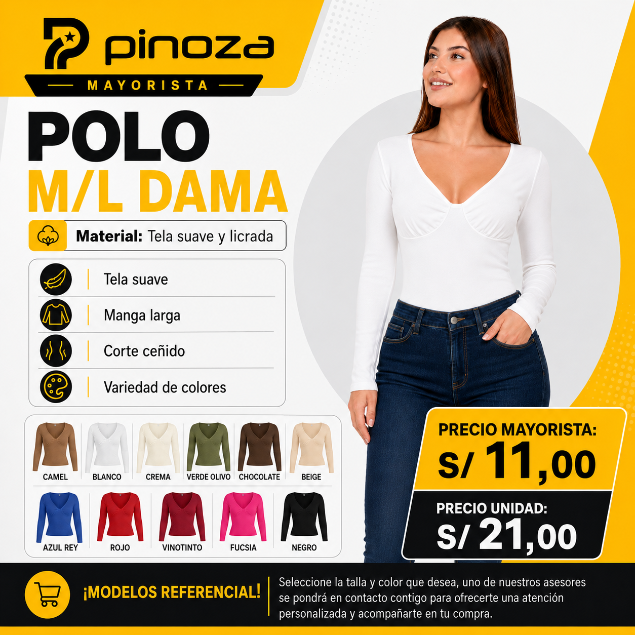 POLO M/L DAMA