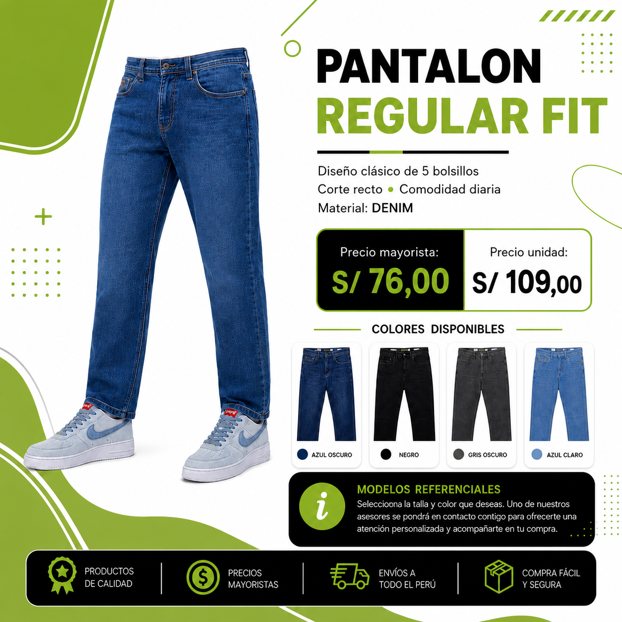 PANTALON REGULAR FIT