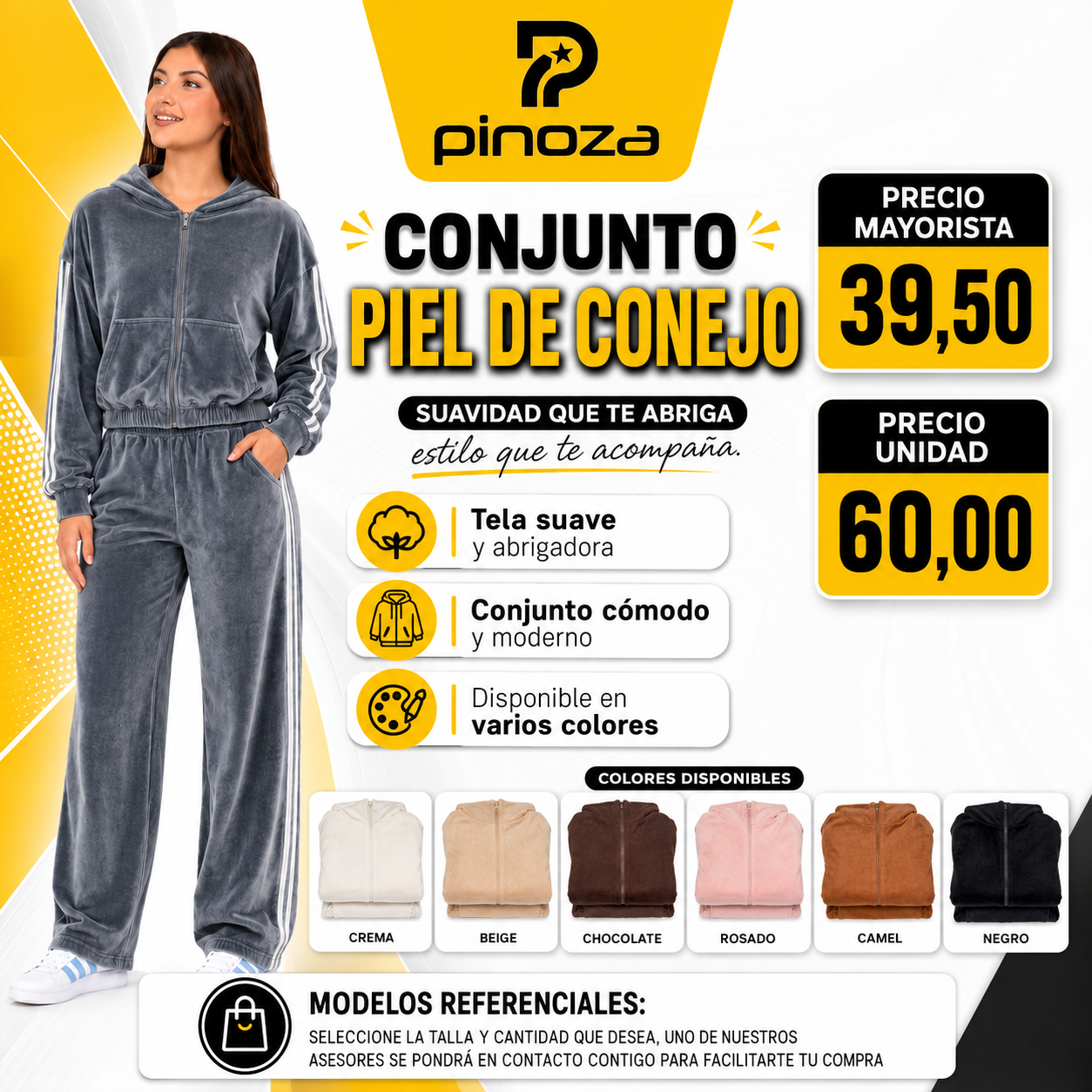 CONJUNTO PIEL DE CONEJO
