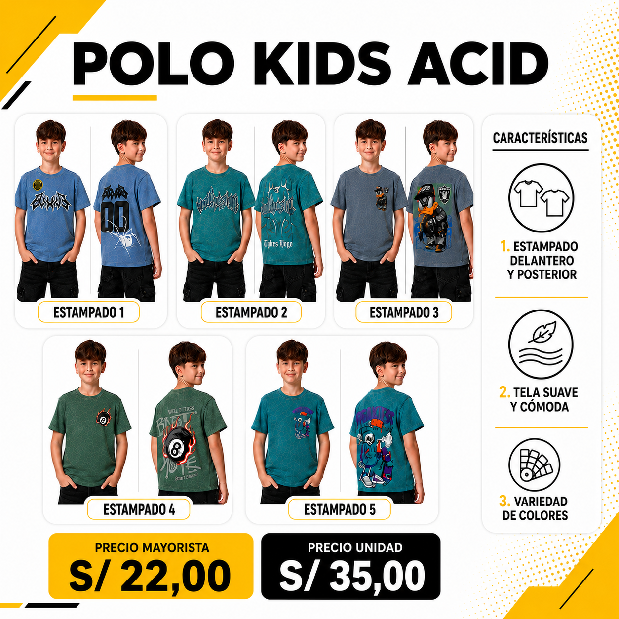 POLO KIDS ACID M/C