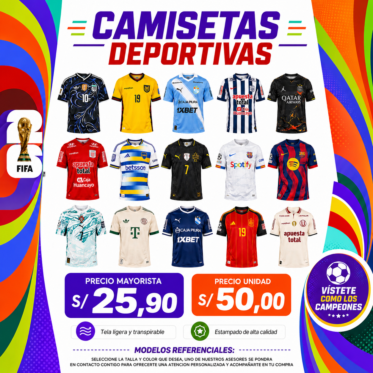 CAMISETAS DEPOTIVAS