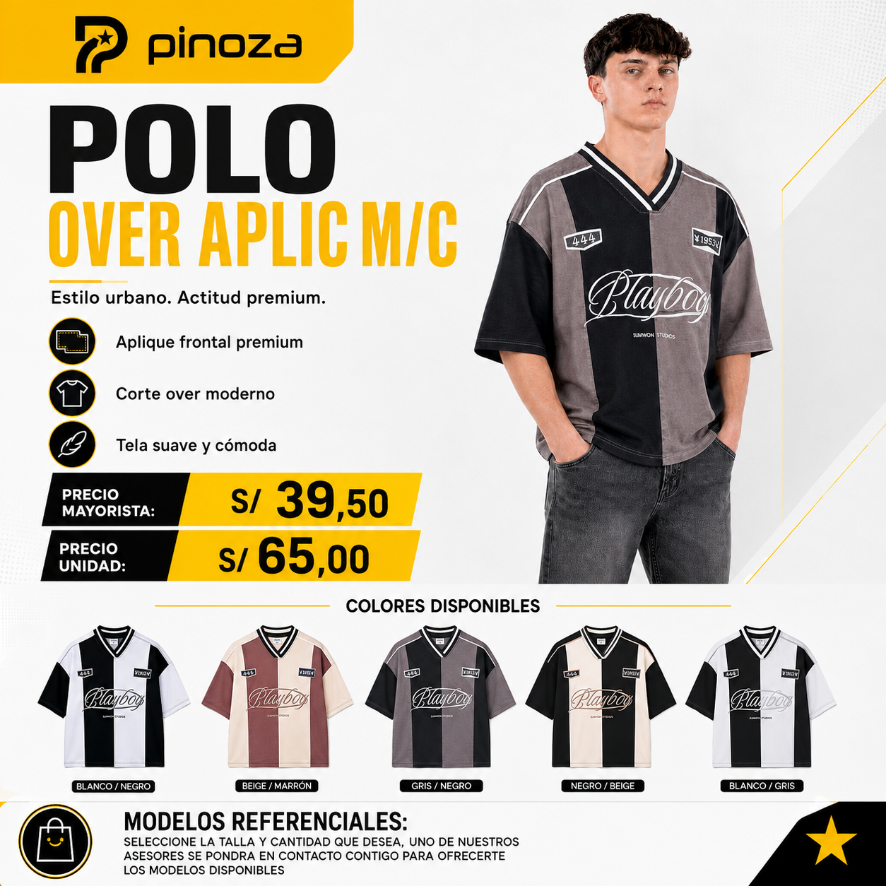 POLO OVER APLIC M/C