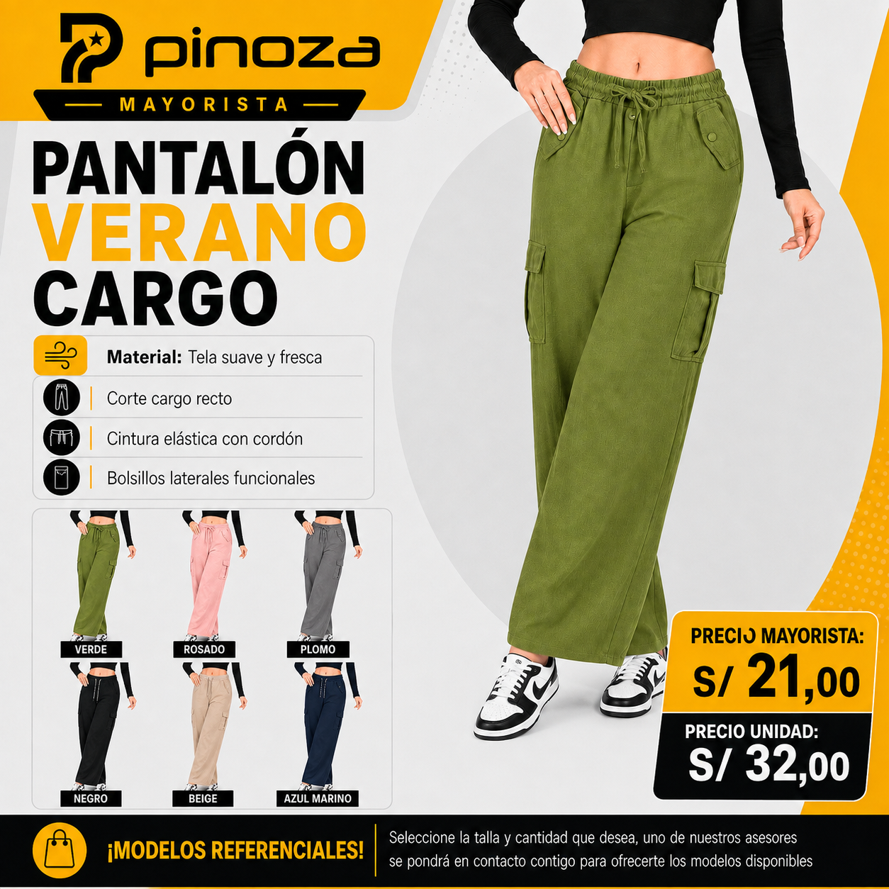 PANTALON VERANO CARGO