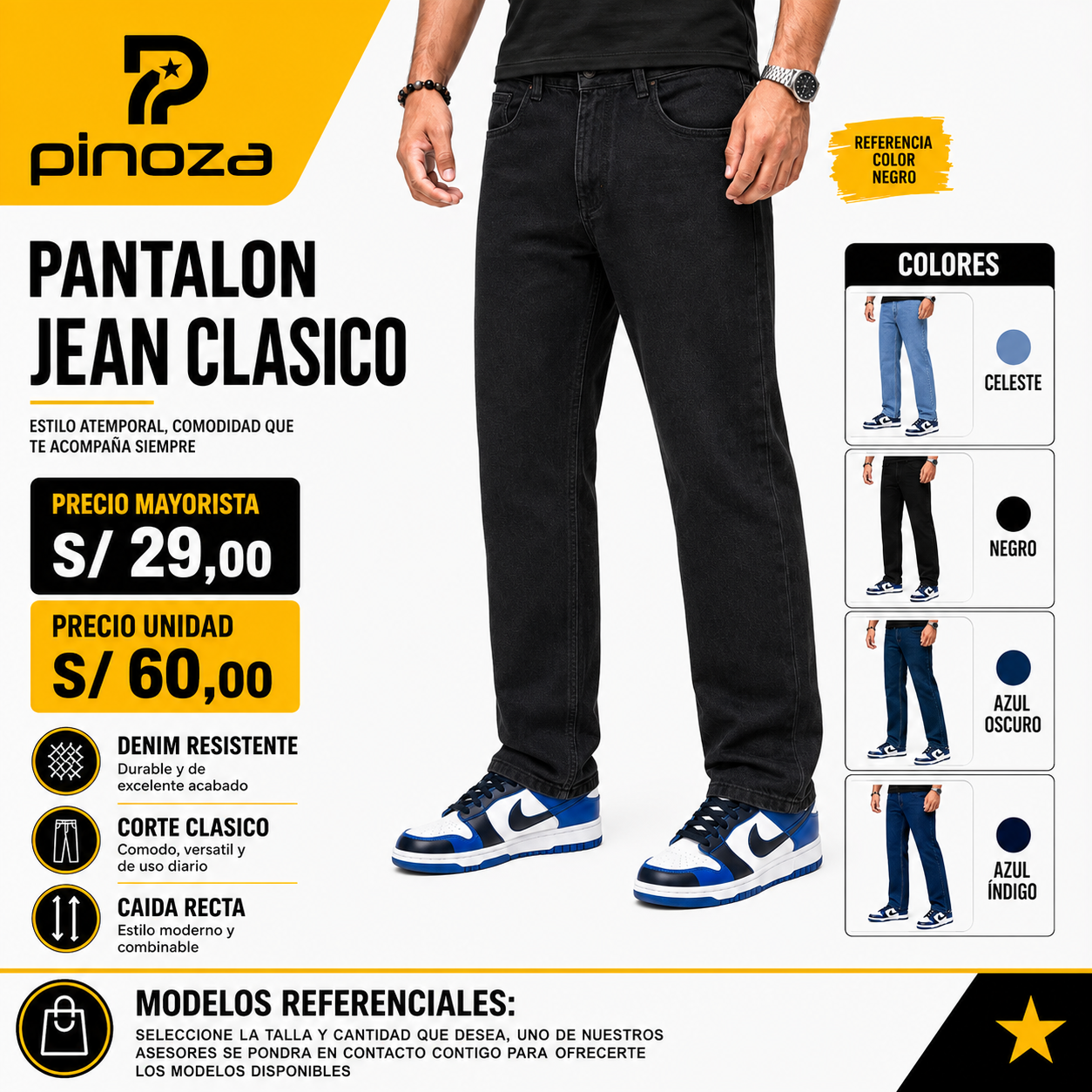 PANTALON JEAN CLASICOS