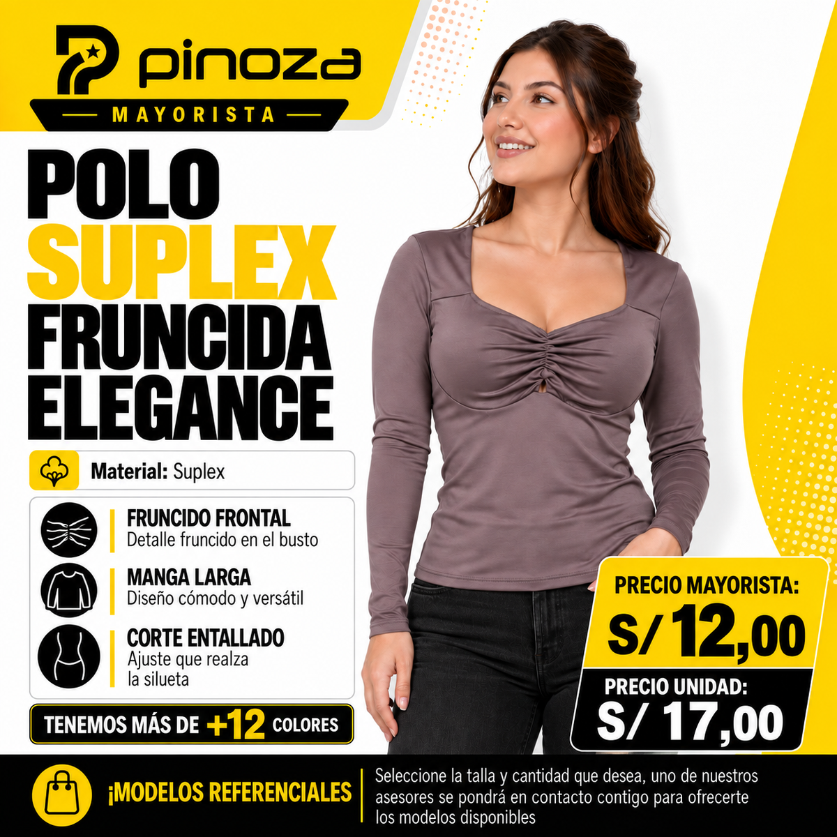 BLUSA FRUNCIDA ELEGANCE