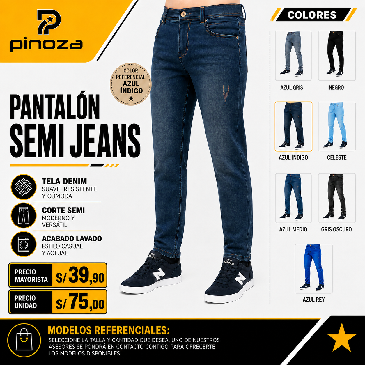 PANTALÓN JEANS SEMI